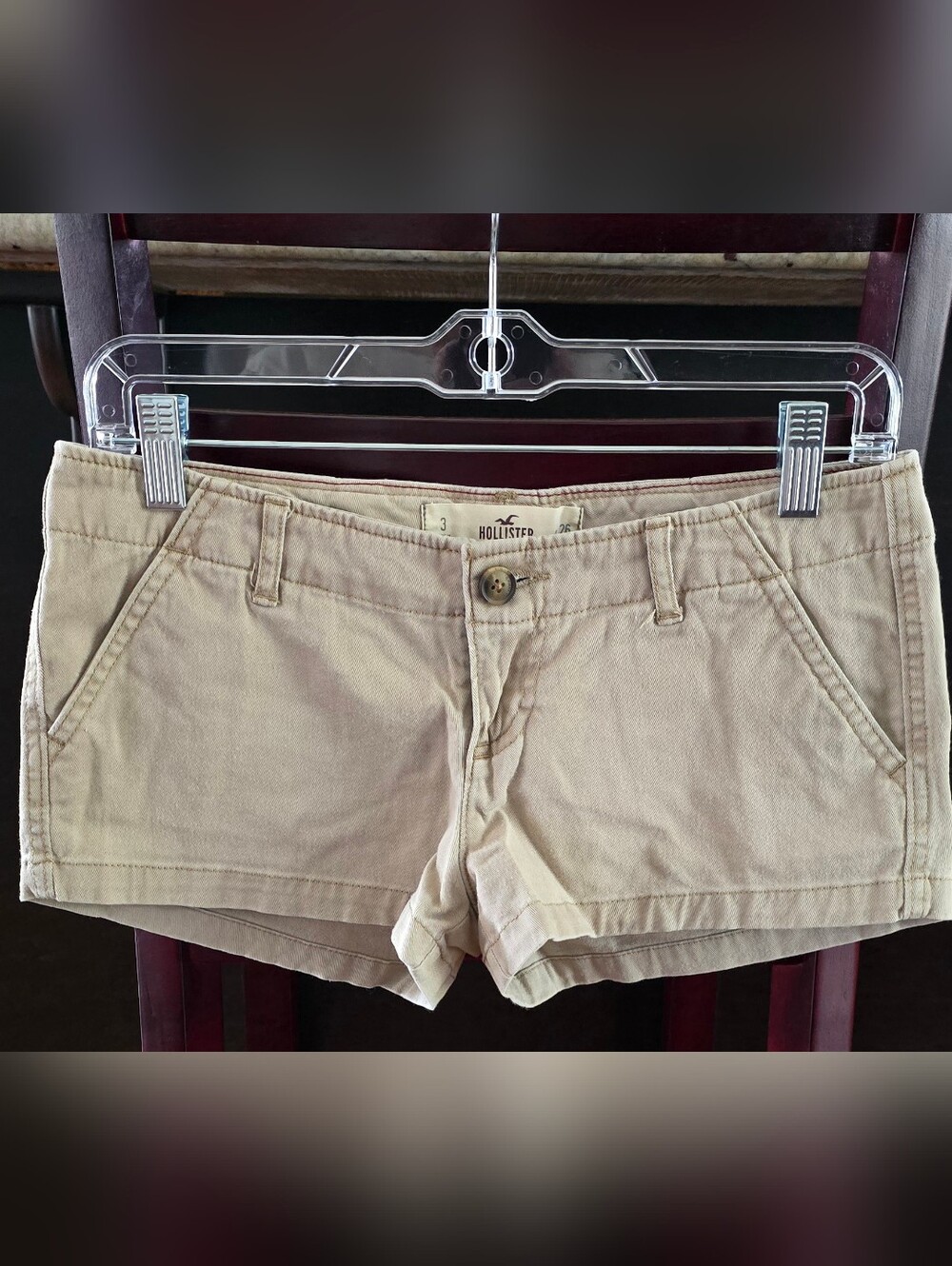 Y2K Hollister Women's Size 3 Khaki Shorts